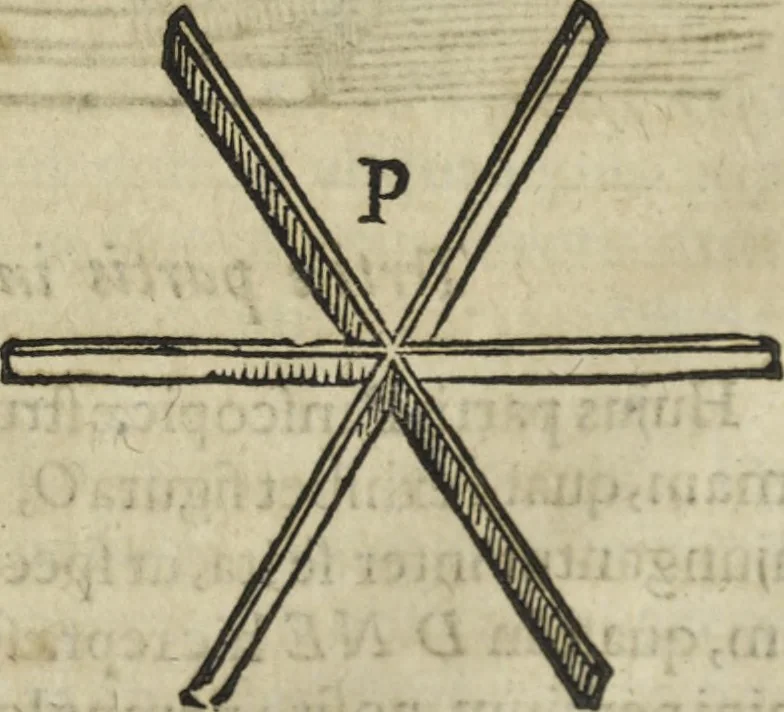 An illustration from Oculus artificialis teledioptricus, sive, Telescopium : ex abditis rerum naturalium & artificialium principiis protractum novâ methodo, eâque solidâ explicatum ac comprimis è triplici fundamento physico seu naturali, mathematico dioptrico et mechanico, seu practico stabilitum ..., 1685, leaf 637