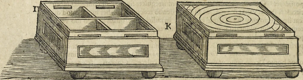 An illustration from Oculus artificialis teledioptricus, sive, Telescopium : ex abditis rerum naturalium & artificialium principiis protractum novâ methodo, eâque solidâ explicatum ac comprimis è triplici fundamento physico seu naturali, mathematico dioptrico et mechanico, seu practico stabilitum ..., 1685, leaf 639