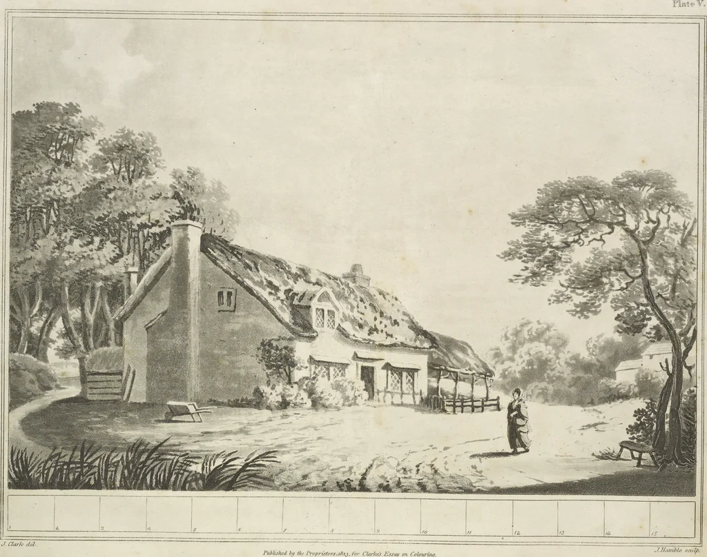 An illustration from A practical essay on the art of colouring and painting landscapes in water colours : with ten illustrative engravings, 1836, leaf 36