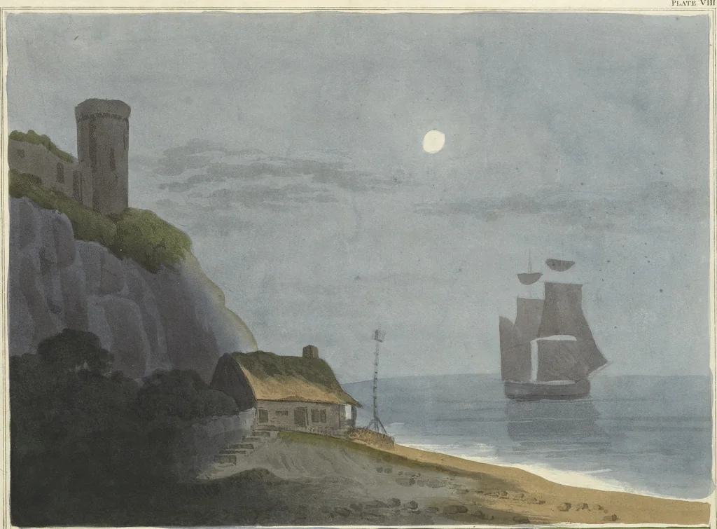 An illustration from A practical essay on the art of colouring and painting landscapes in water colours : with ten illustrative engravings, 1836, leaf 45