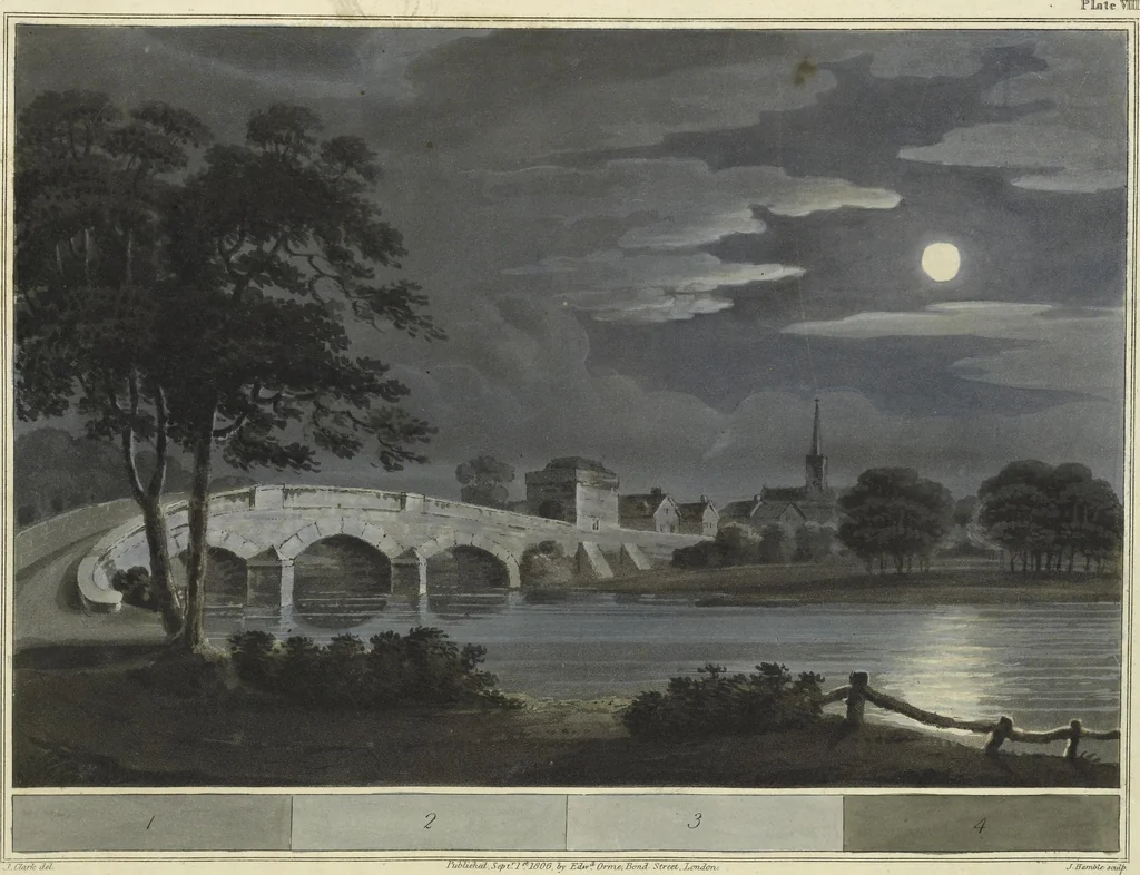 An illustration from A practical essay on the art of colouring and painting landscapes in water colours : accompanied with ten engravings, 1807, leaf 57