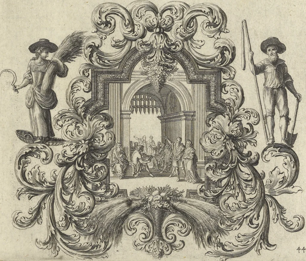 An illustration from Historische Bilder-Bibel : welche besteht in Fünff Theill, 1700, leaf 100