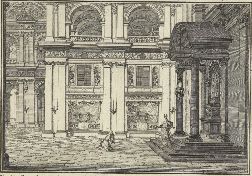 An illustration from Historische Bilder-Bibel : welche besteht in Fünff Theill, 1700, leaf 106