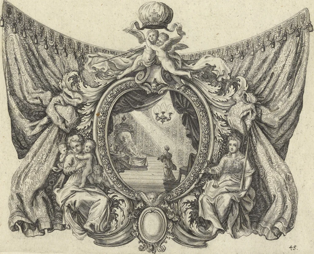 An illustration from Historische Bilder-Bibel : welche besteht in Fünff Theill, 1700, leaf 106