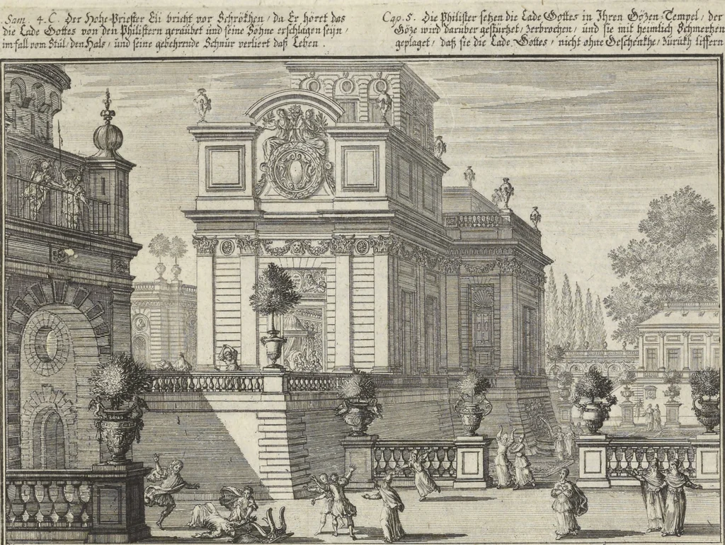 An illustration from Historische Bilder-Bibel : welche besteht in Fünff Theill, 1700, leaf 108