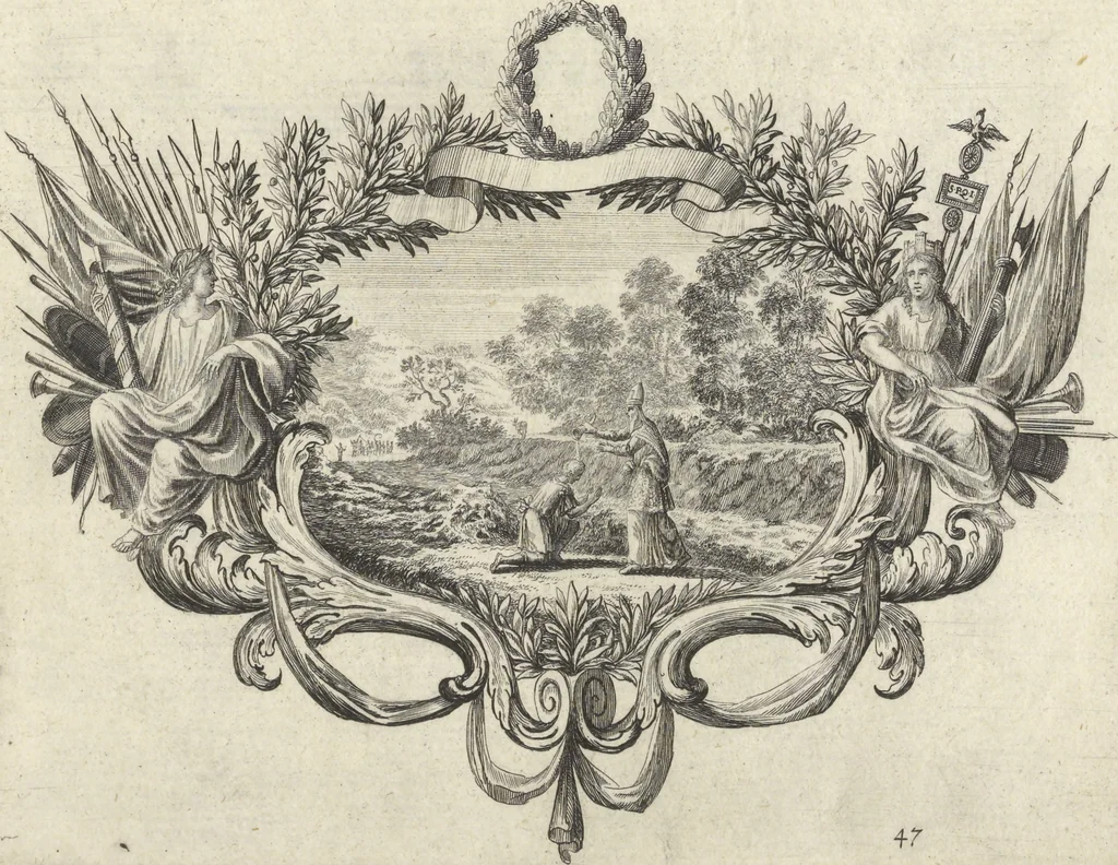 An illustration from Historische Bilder-Bibel : welche besteht in Fünff Theill, 1700, leaf 110