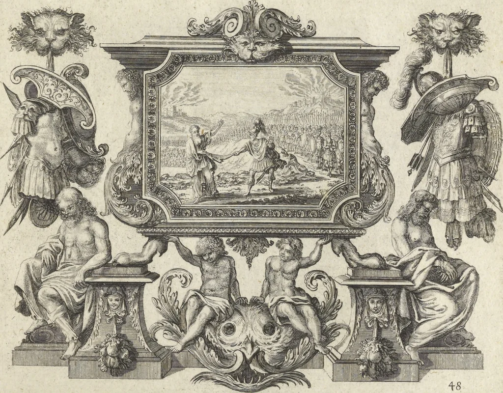 An illustration from Historische Bilder-Bibel : welche besteht in Fünff Theill, 1700, leaf 112