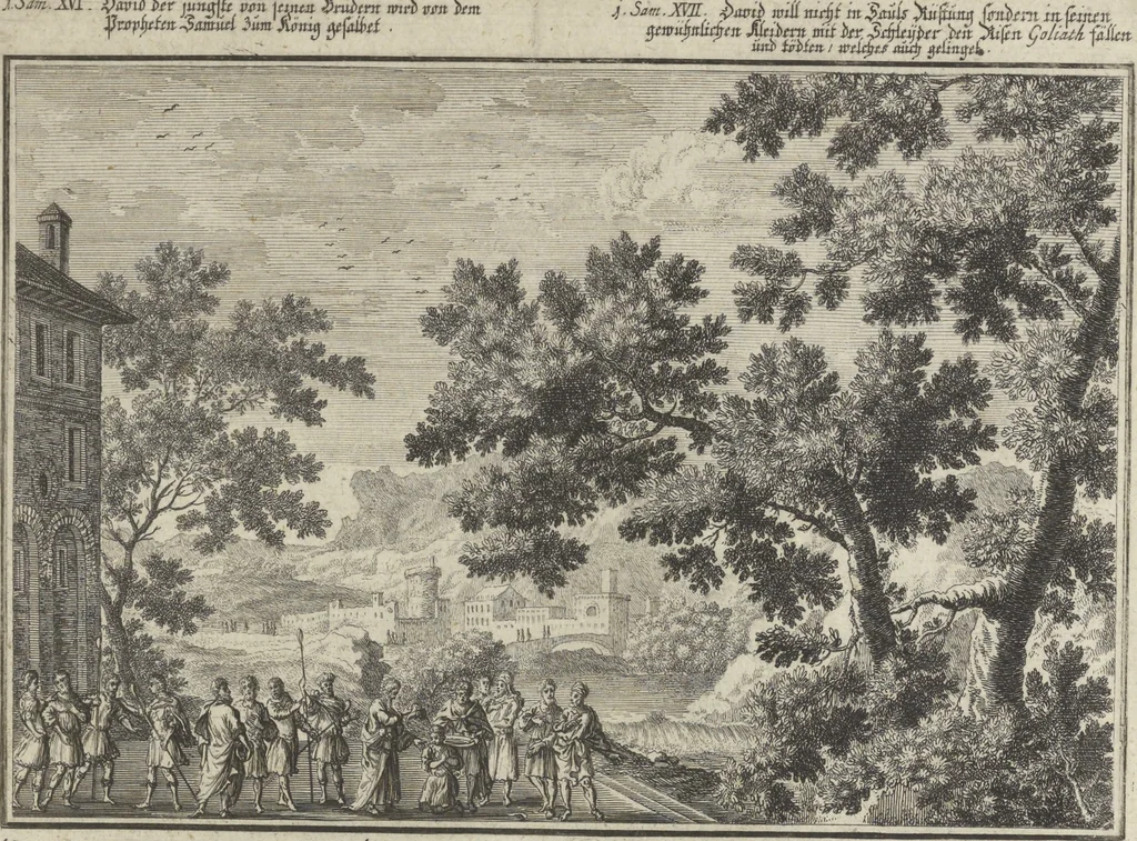 An illustration from Historische Bilder-Bibel : welche besteht in Fünff Theill, 1700, leaf 114