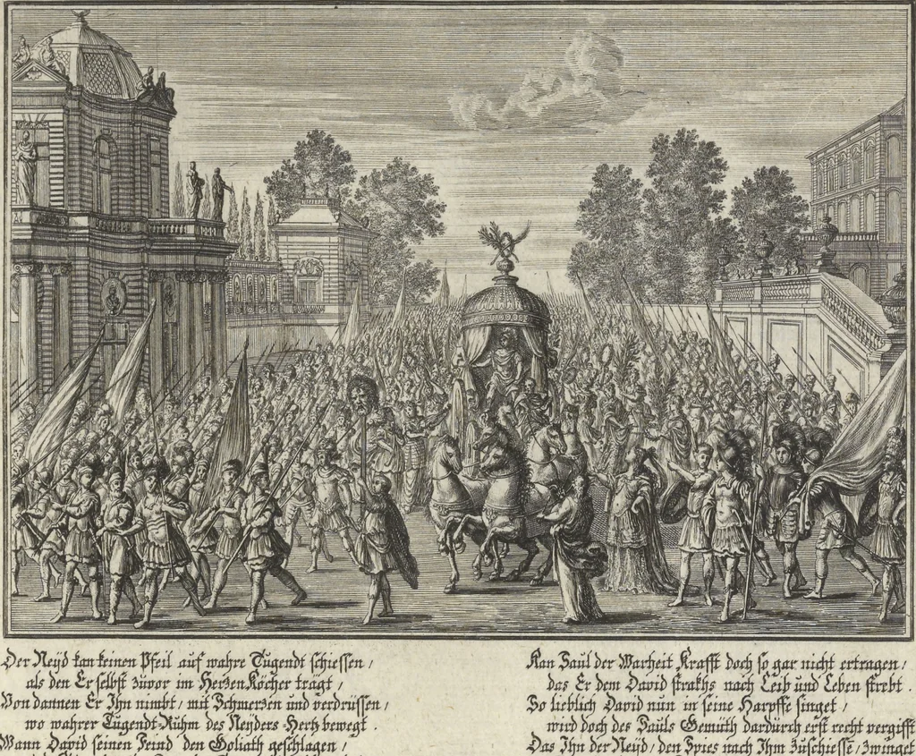 An illustration from Historische Bilder-Bibel : welche besteht in Fünff Theill, 1700, leaf 116