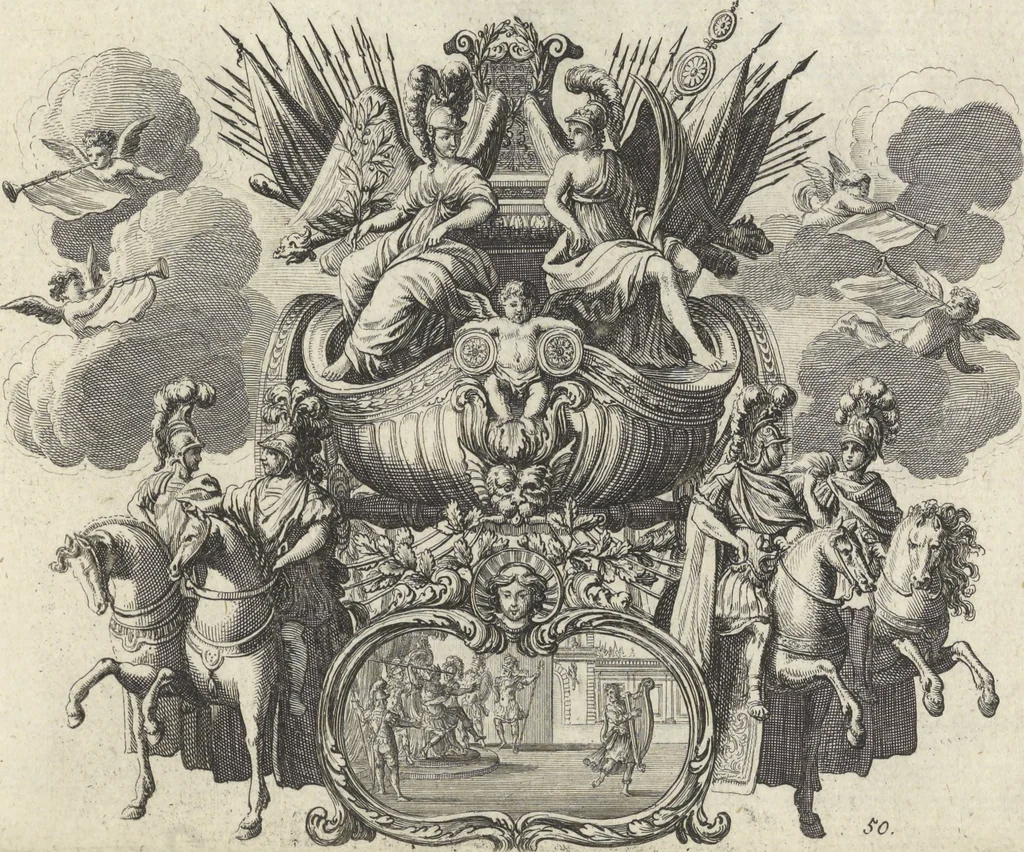 An illustration from Historische Bilder-Bibel : welche besteht in Fünff Theill, 1700, leaf 116