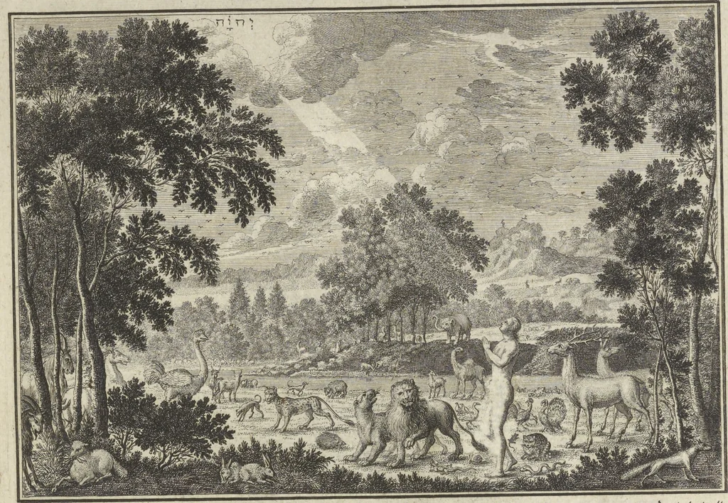 An illustration from Historische Bilder-Bibel : welche besteht in Fünff Theill, 1700, leaf 12