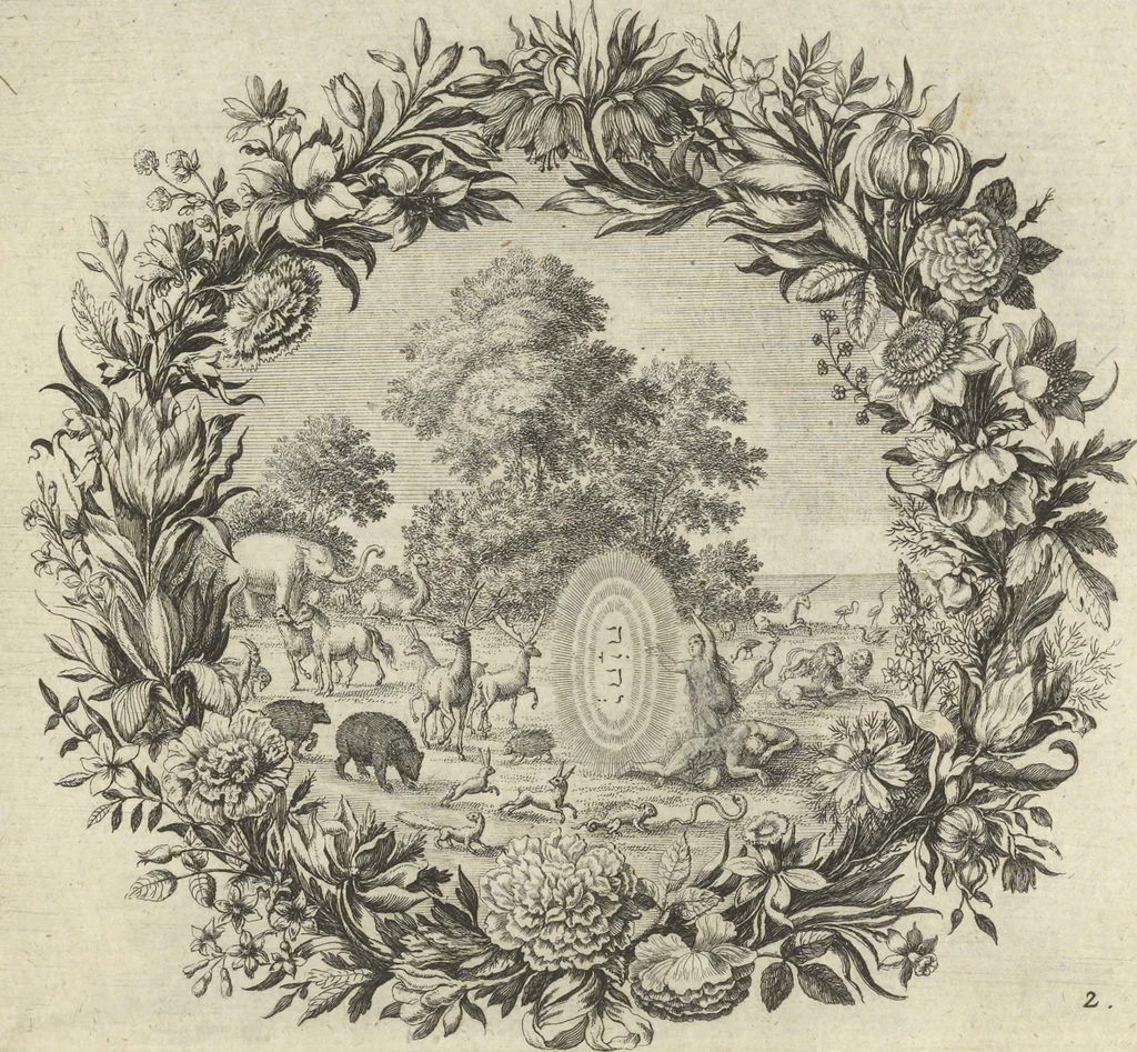An illustration from Historische Bilder-Bibel : welche besteht in Fünff Theill, 1700, leaf 12