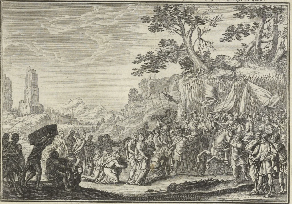An illustration from Historische Bilder-Bibel : welche besteht in Fünff Theill, 1700, leaf 120