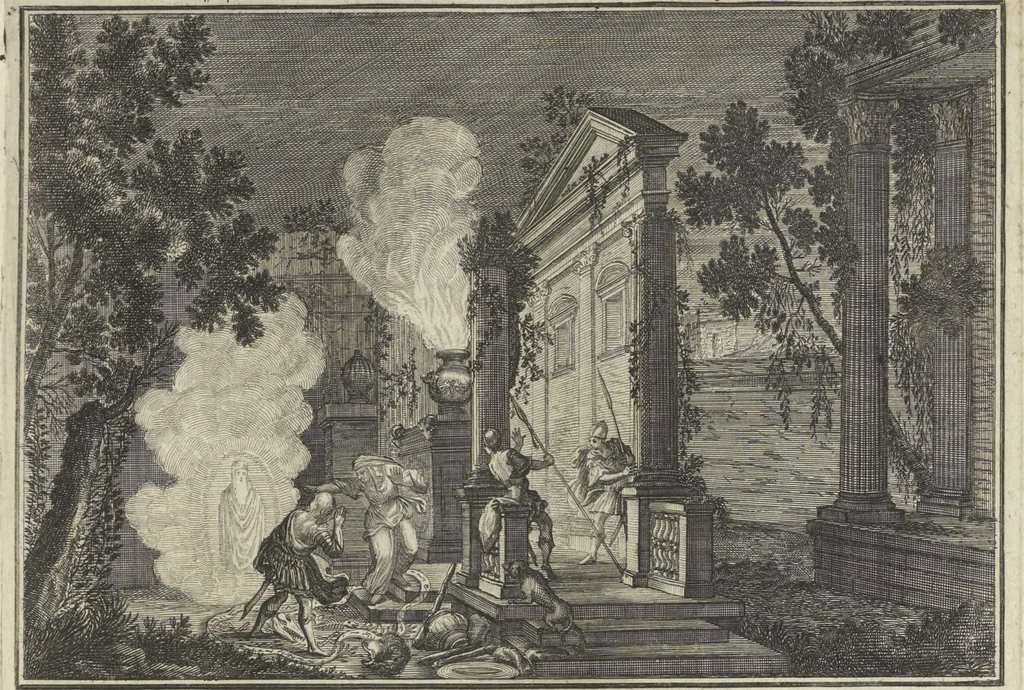 An illustration from Historische Bilder-Bibel : welche besteht in Fünff Theill, 1700, leaf 122