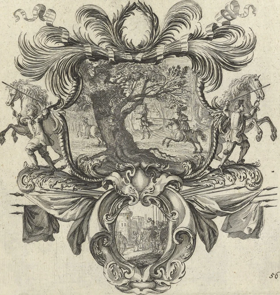 An illustration from Historische Bilder-Bibel : welche besteht in Fünff Theill, 1700, leaf 128