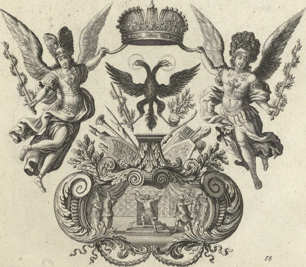 An illustration from Historische Bilder-Bibel : welche besteht in Fünff Theill, 1700, leaf 132