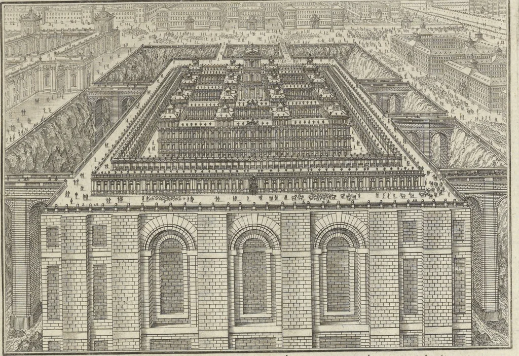An illustration from Historische Bilder-Bibel : welche besteht in Fünff Theill, 1700, leaf 136