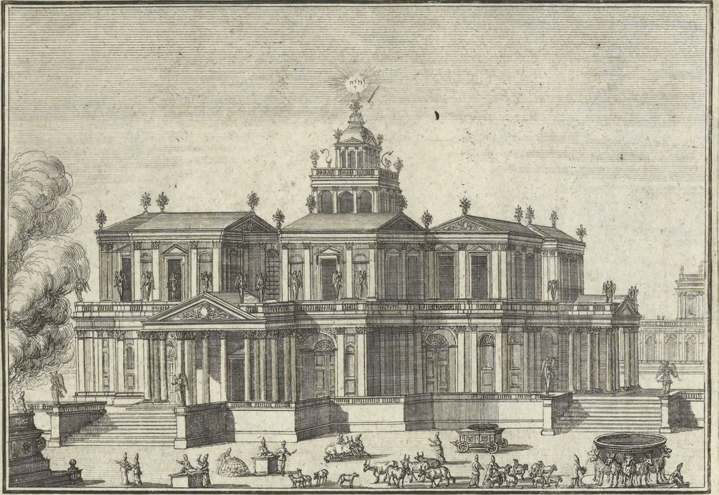 An illustration from Historische Bilder-Bibel : welche besteht in Fünff Theill, 1700, leaf 138