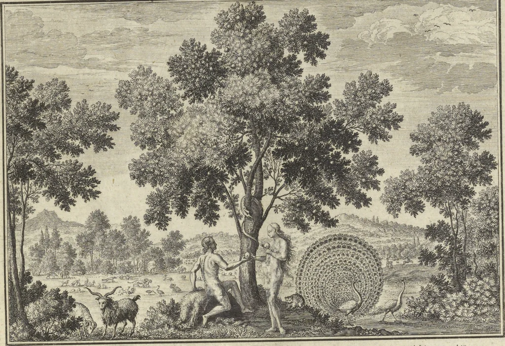 An illustration from Historische Bilder-Bibel : welche besteht in Fünff Theill, 1700, leaf 14