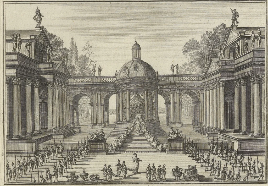 An illustration from Historische Bilder-Bibel : welche besteht in Fünff Theill, 1700, leaf 140