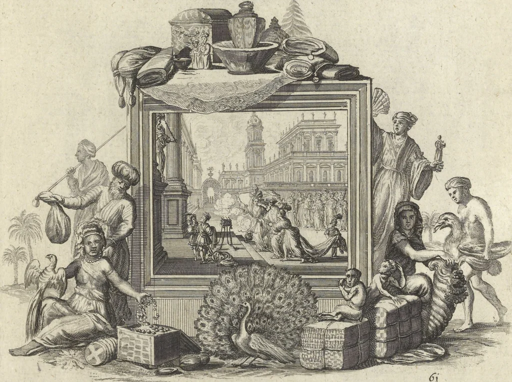An illustration from Historische Bilder-Bibel : welche besteht in Fünff Theill, 1700, leaf 140