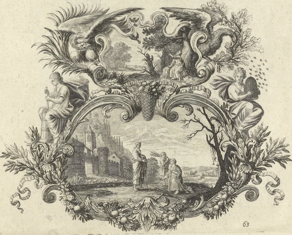 An illustration from Historische Bilder-Bibel : welche besteht in Fünff Theill, 1700, leaf 144
