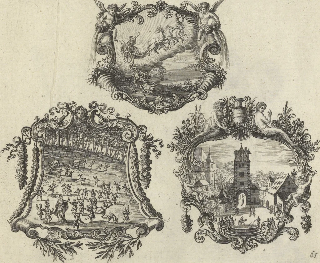 An illustration from Historische Bilder-Bibel : welche besteht in Fünff Theill, 1700, leaf 148