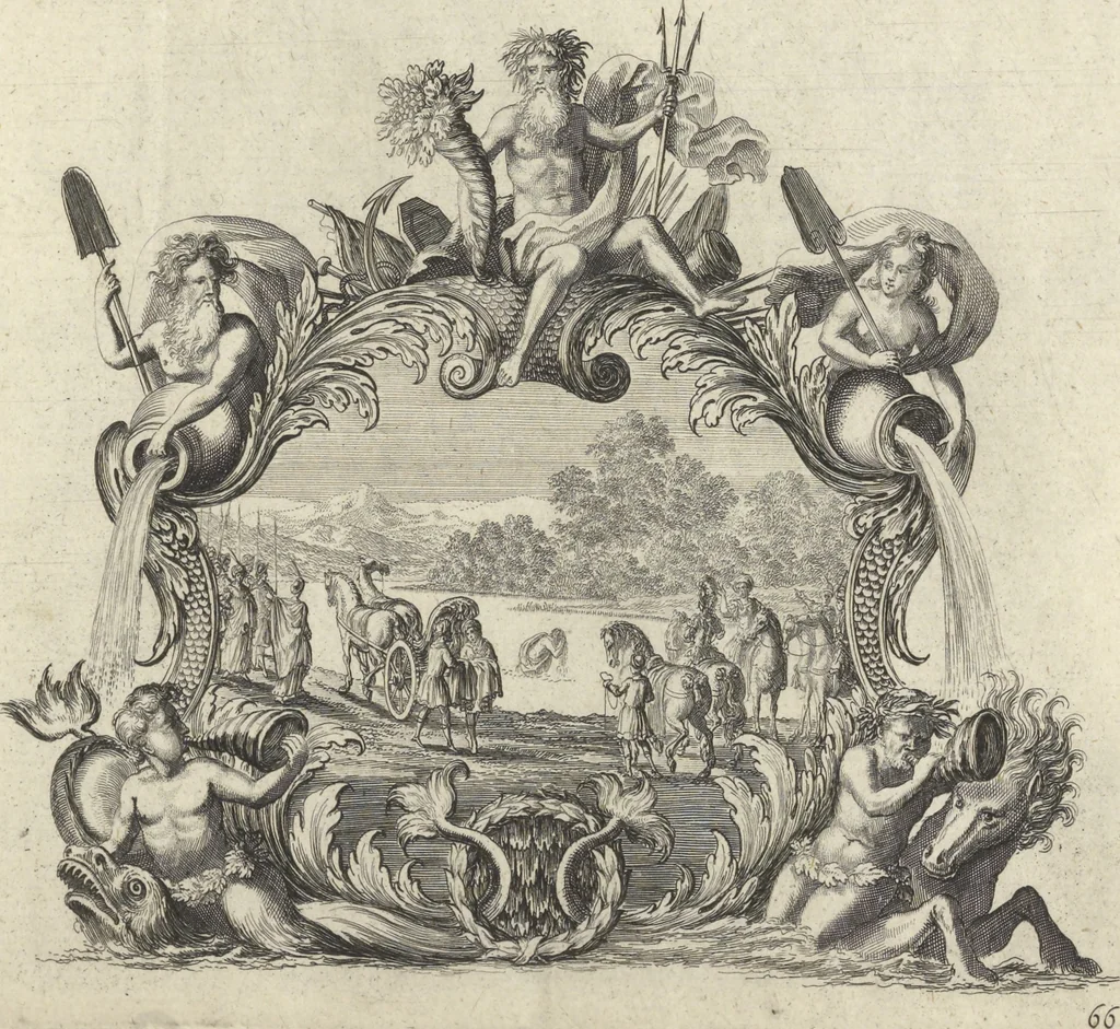 An illustration from Historische Bilder-Bibel : welche besteht in Fünff Theill, 1700, leaf 150