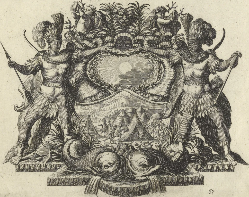 An illustration from Historische Bilder-Bibel : welche besteht in Fünff Theill, 1700, leaf 152