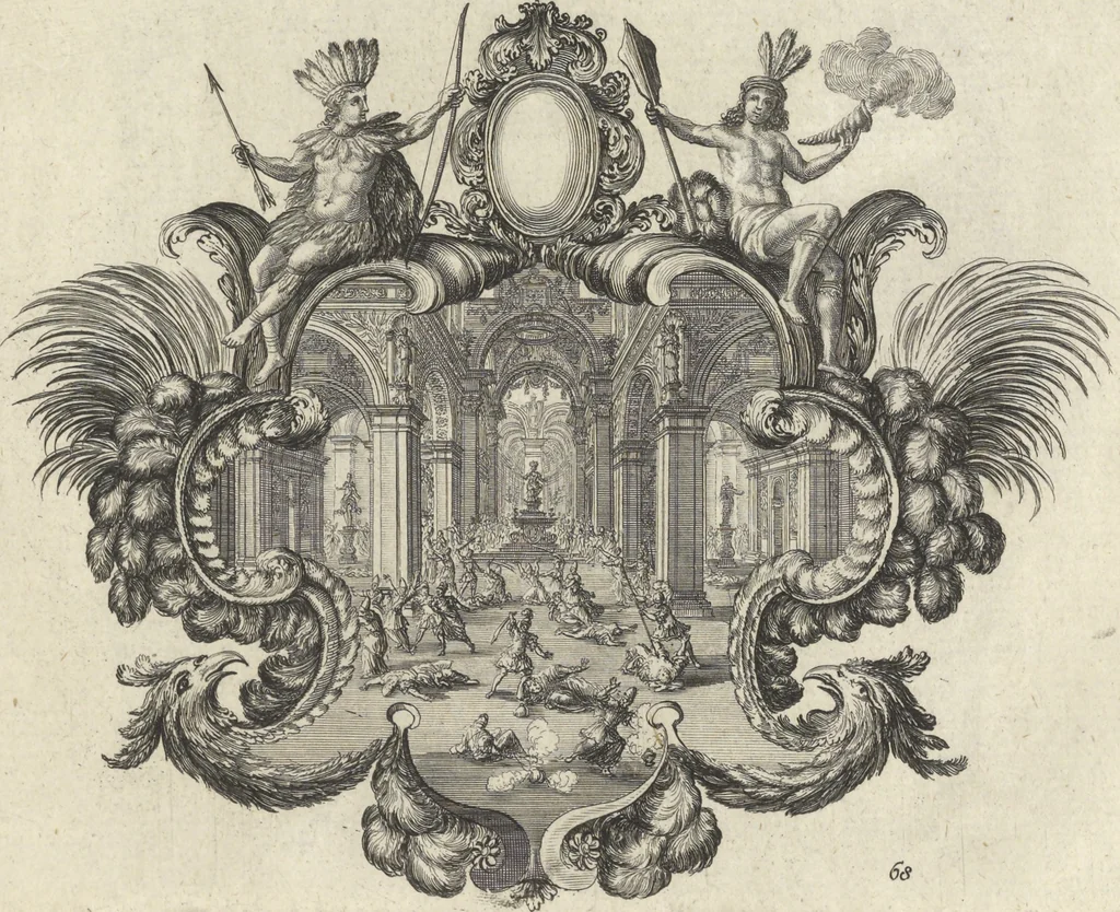 An illustration from Historische Bilder-Bibel : welche besteht in Fünff Theill, 1700, leaf 154