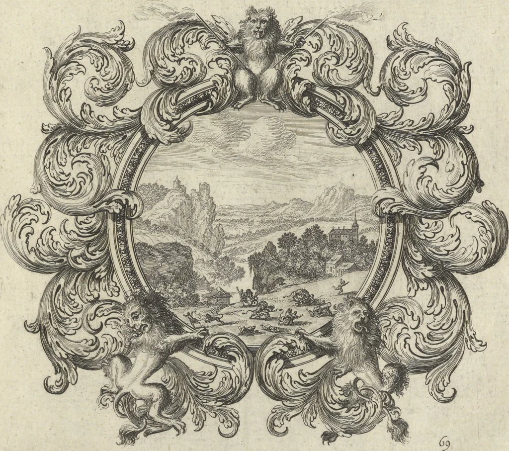 An illustration from Historische Bilder-Bibel : welche besteht in Fünff Theill, 1700, leaf 156