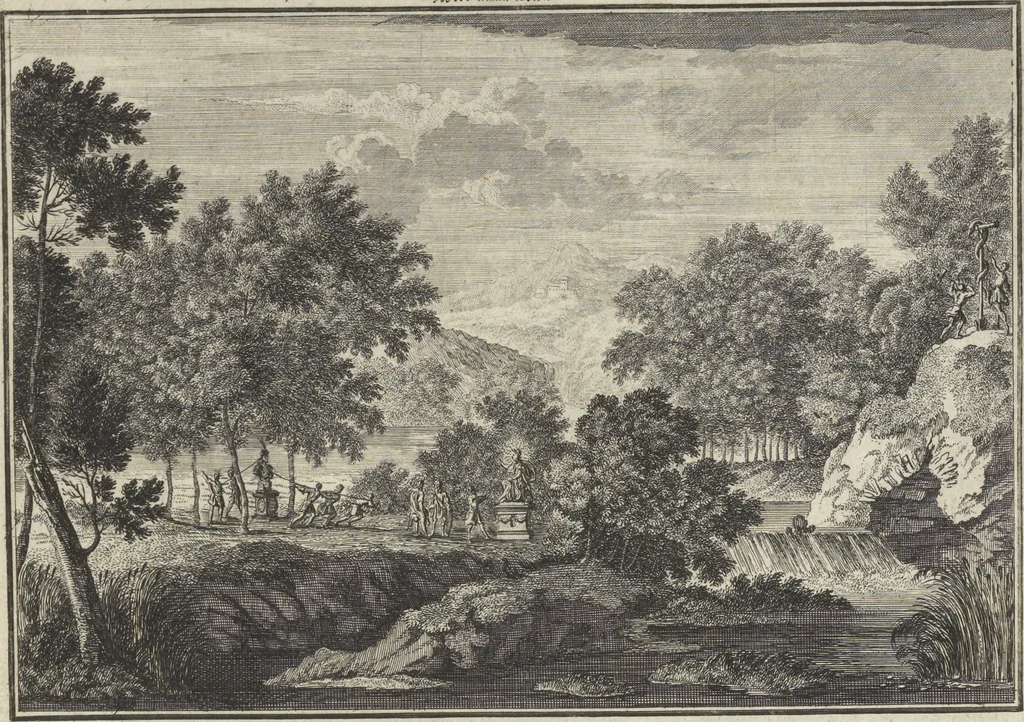An illustration from Historische Bilder-Bibel : welche besteht in Fünff Theill, 1700, leaf 158