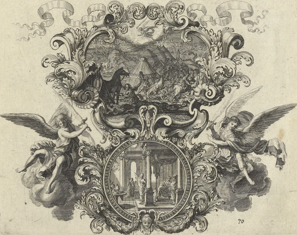 An illustration from Historische Bilder-Bibel : welche besteht in Fünff Theill, 1700, leaf 158