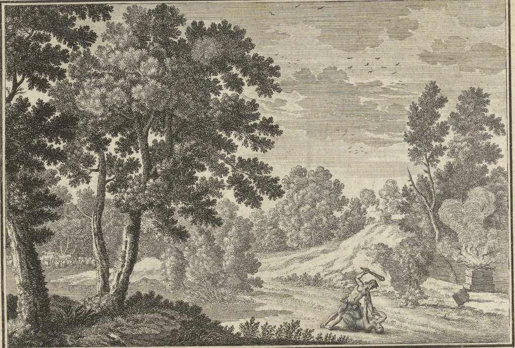 An illustration from Historische Bilder-Bibel : welche besteht in Fünff Theill, 1700, leaf 16