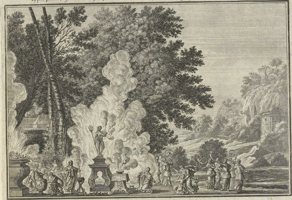 An illustration from Historische Bilder-Bibel : welche besteht in Fünff Theill, 1700, leaf 162