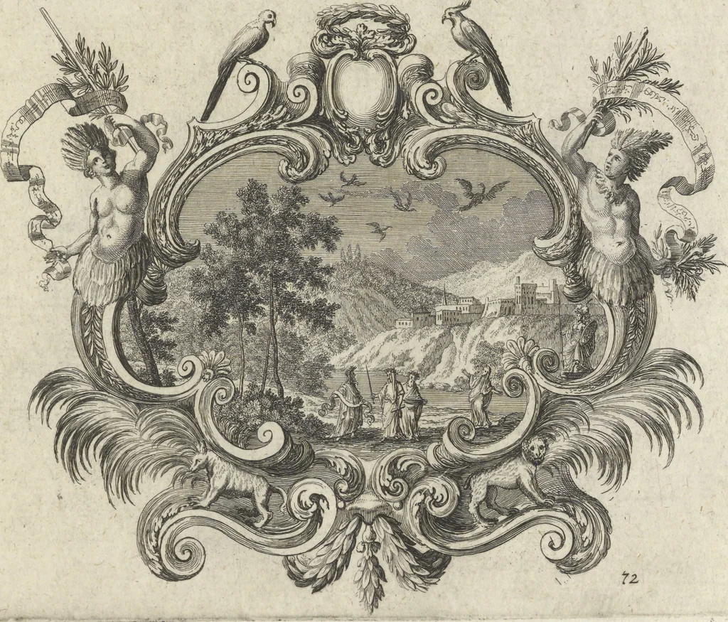 An illustration from Historische Bilder-Bibel : welche besteht in Fünff Theill, 1700, leaf 162