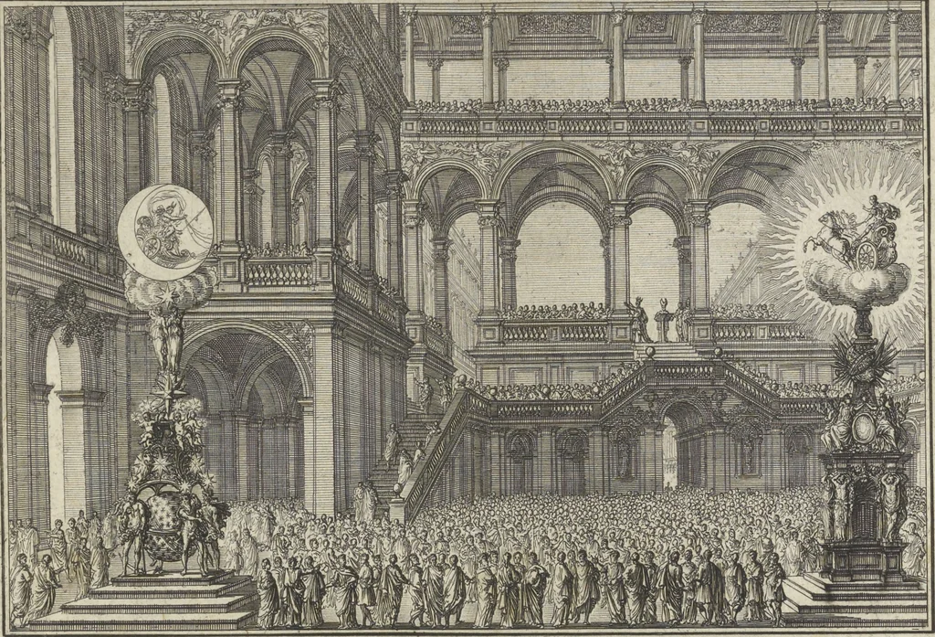 An illustration from Historische Bilder-Bibel : welche besteht in Fünff Theill, 1700, leaf 164