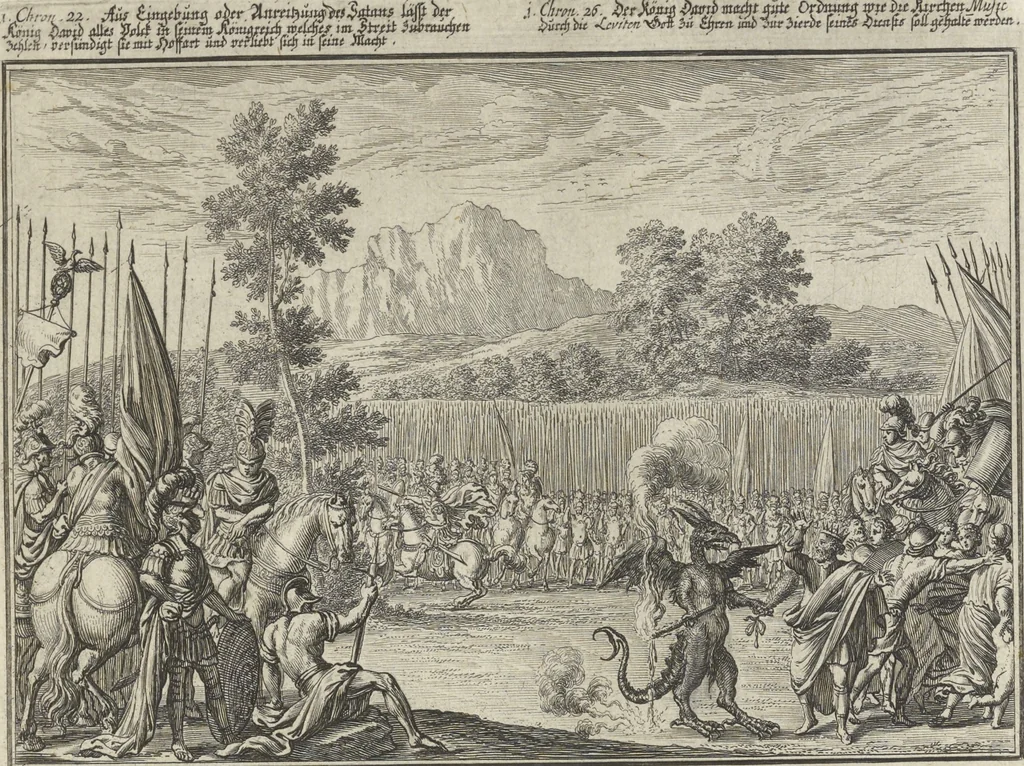 An illustration from Historische Bilder-Bibel : welche besteht in Fünff Theill, 1700, leaf 166