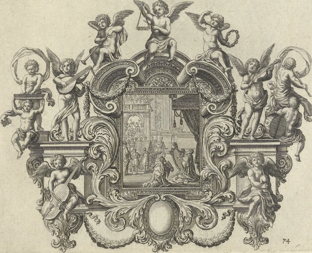 An illustration from Historische Bilder-Bibel : welche besteht in Fünff Theill, 1700, leaf 166