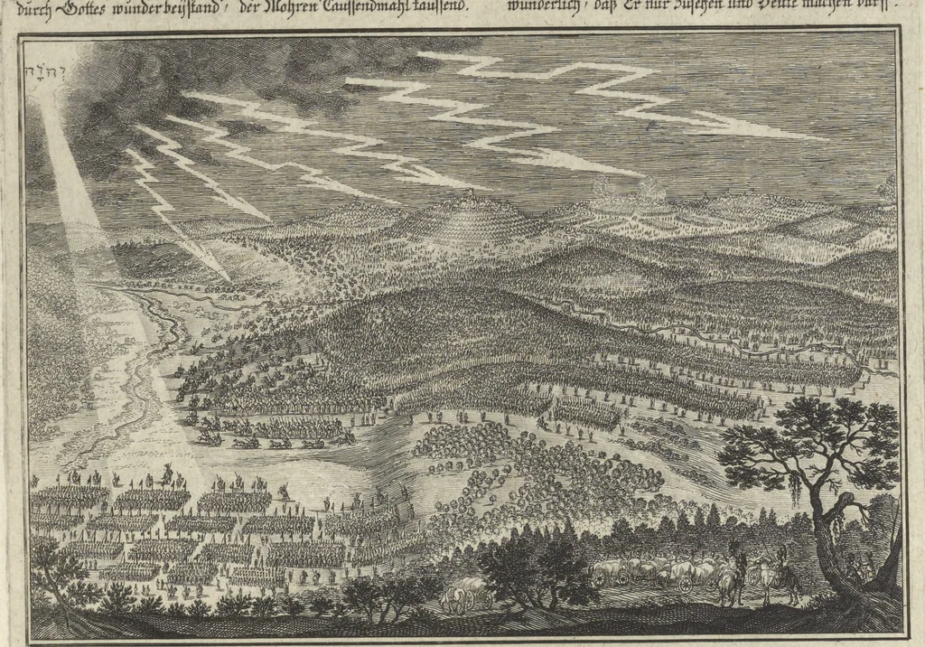 An illustration from Historische Bilder-Bibel : welche besteht in Fünff Theill, 1700, leaf 168