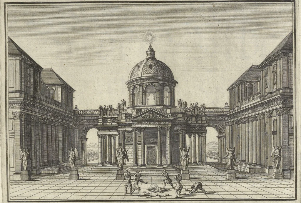 An illustration from Historische Bilder-Bibel : welche besteht in Fünff Theill, 1700, leaf 170