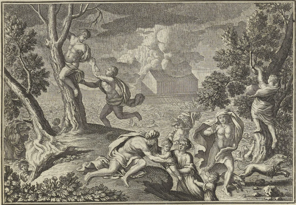 An illustration from Historische Bilder-Bibel : welche besteht in Fünff Theill, 1700, leaf 18