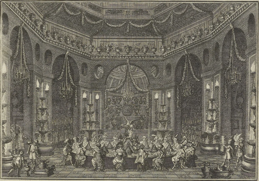 An illustration from Historische Bilder-Bibel : welche besteht in Fünff Theill, 1700, leaf 180