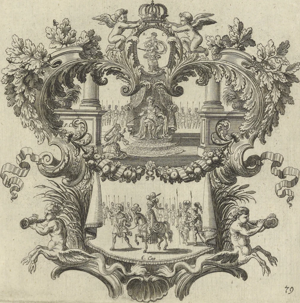 An illustration from Historische Bilder-Bibel : welche besteht in Fünff Theill, 1700, leaf 180