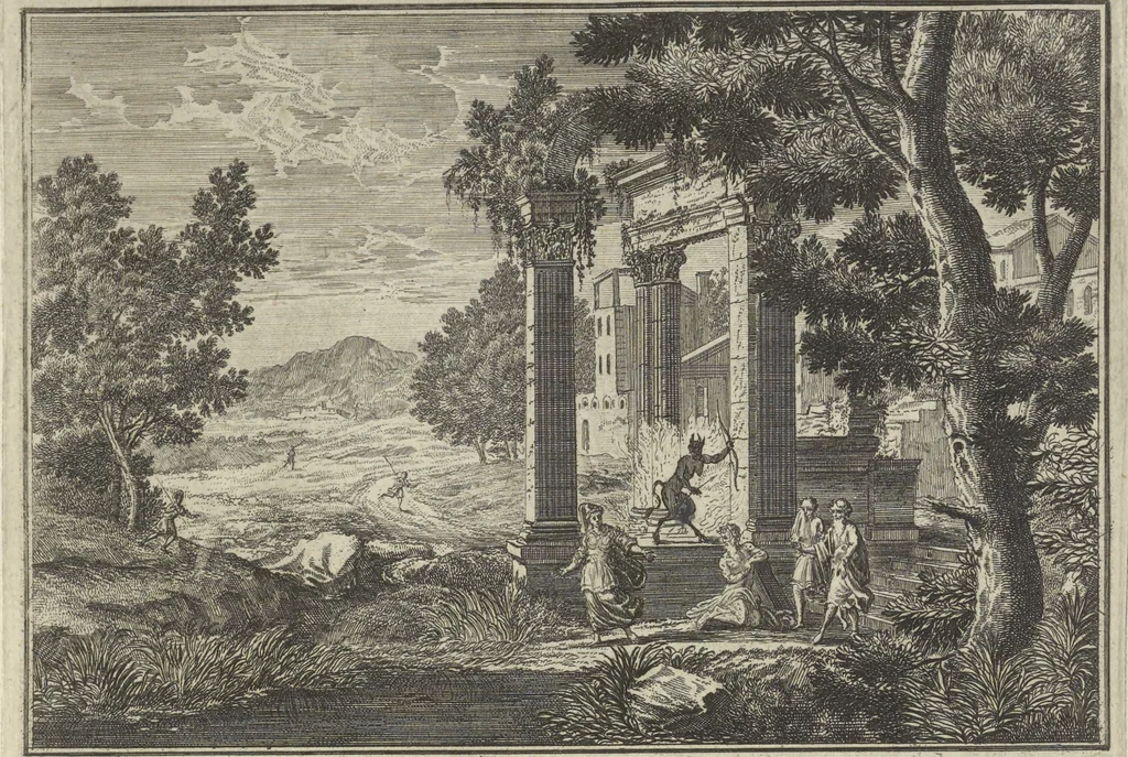 An illustration from Historische Bilder-Bibel : welche besteht in Fünff Theill, 1700, leaf 184