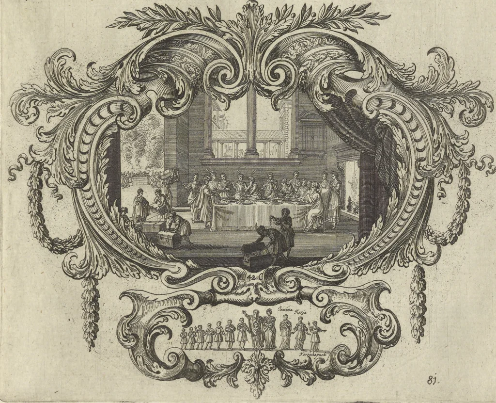 An illustration from Historische Bilder-Bibel : welche besteht in Fünff Theill, 1700, leaf 184