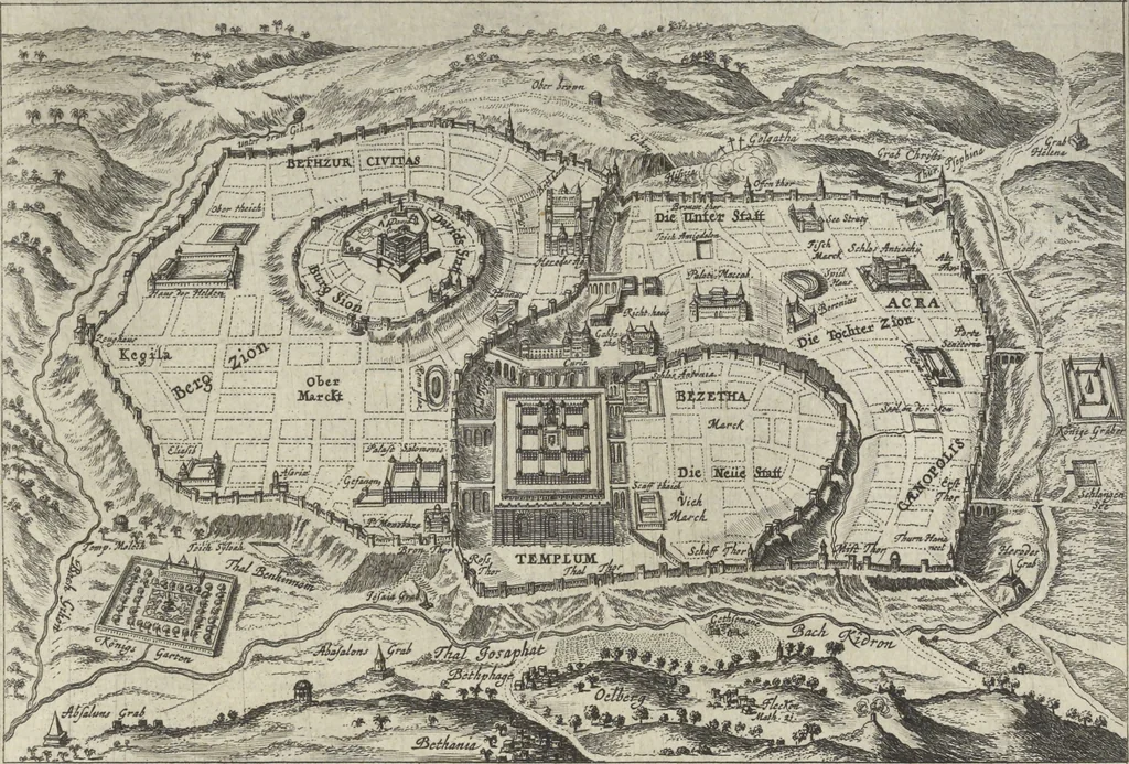 An illustration from Historische Bilder-Bibel : welche besteht in Fünff Theill, 1700, leaf 194