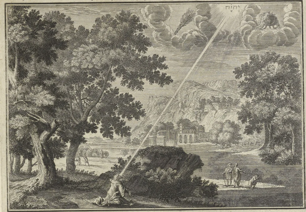 An illustration from Historische Bilder-Bibel : welche besteht in Fünff Theill, 1700, leaf 196