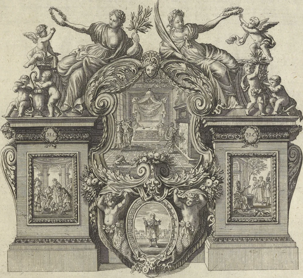 An illustration from Historische Bilder-Bibel : welche besteht in Fünff Theill, 1700, leaf 196