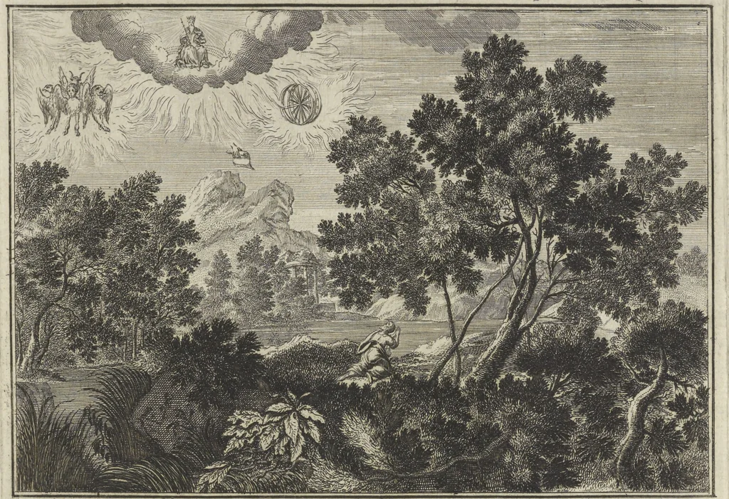 An illustration from Historische Bilder-Bibel : welche besteht in Fünff Theill, 1700, leaf 198